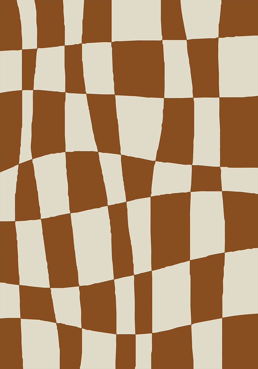 Minimal Checkerboard Poster