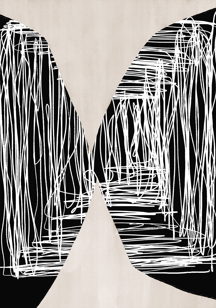 Monochrome Maze Poster