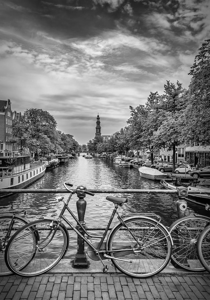 Typical Amsterdam - Monochrome Poster
