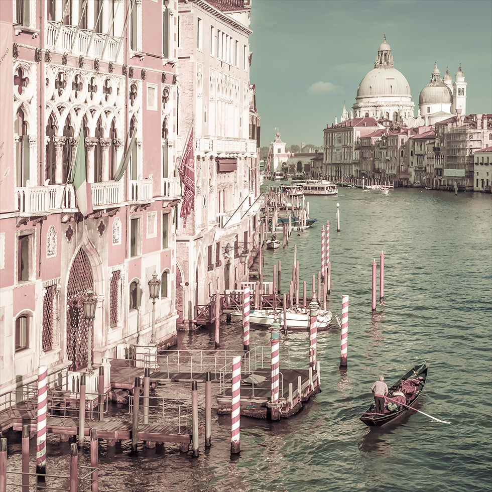 VENICE Canal Grande with Santa Maria della Salute | urban vintage style Poster