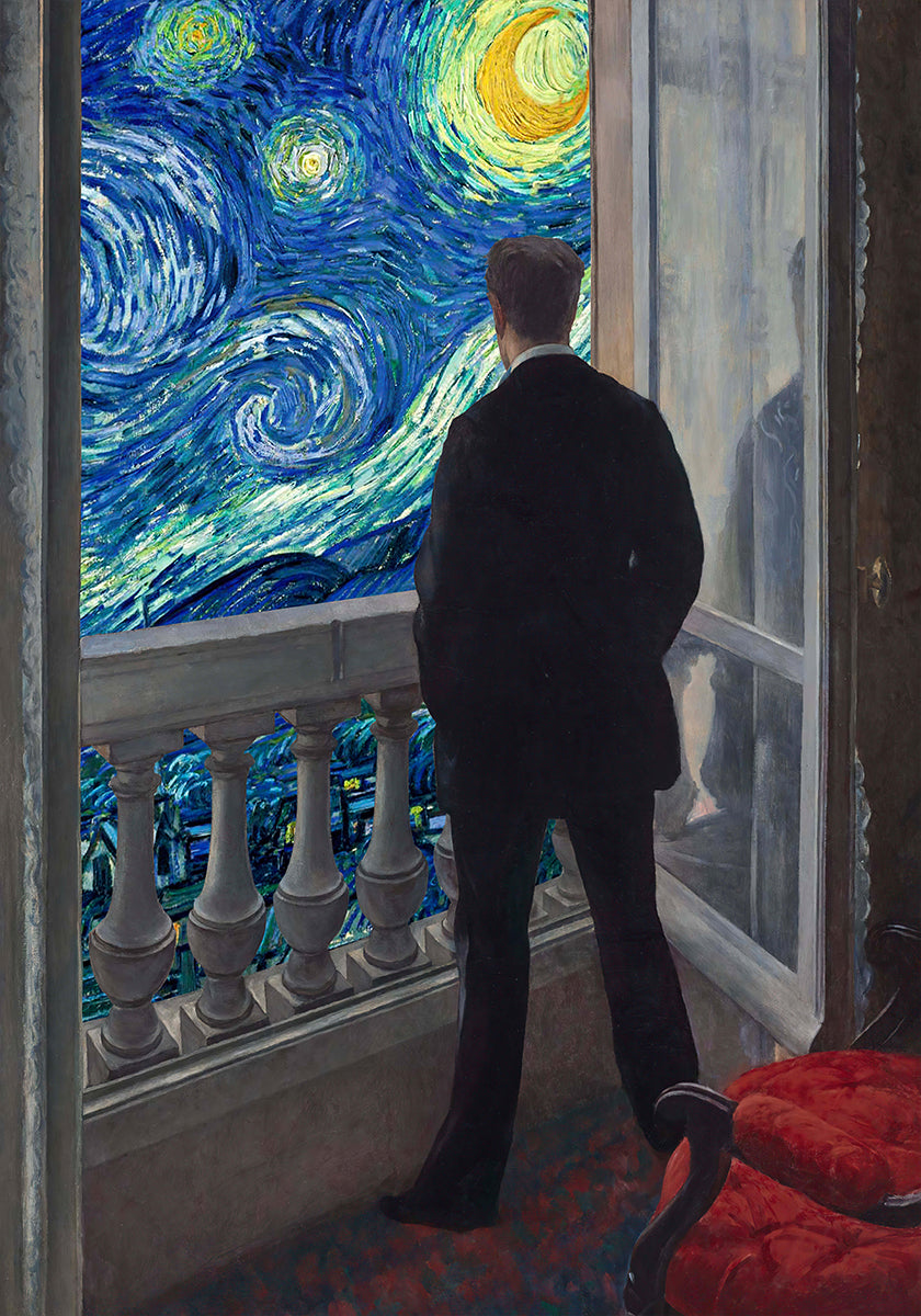 Starry Night View Poster