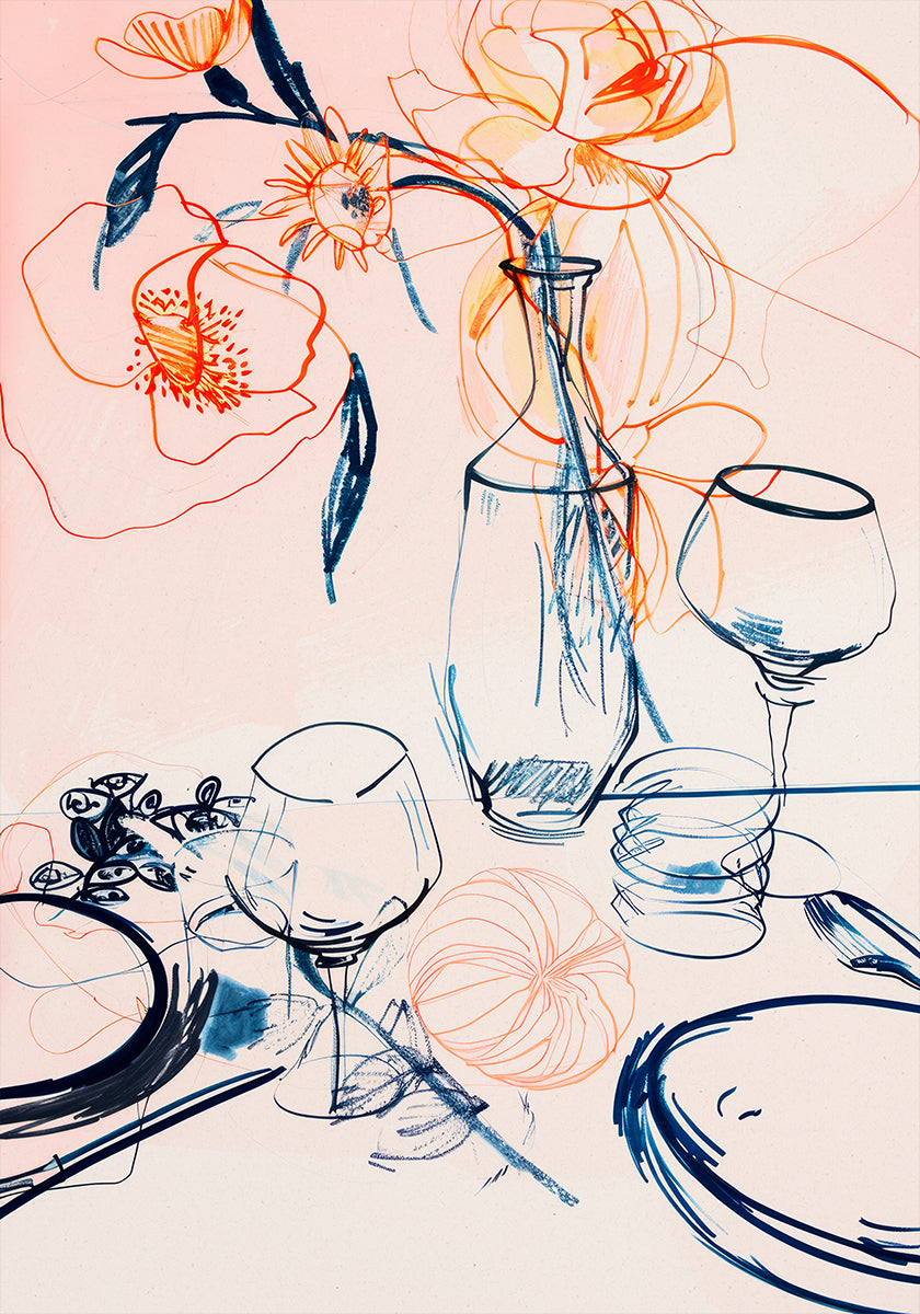 Floral Still-Life Poster