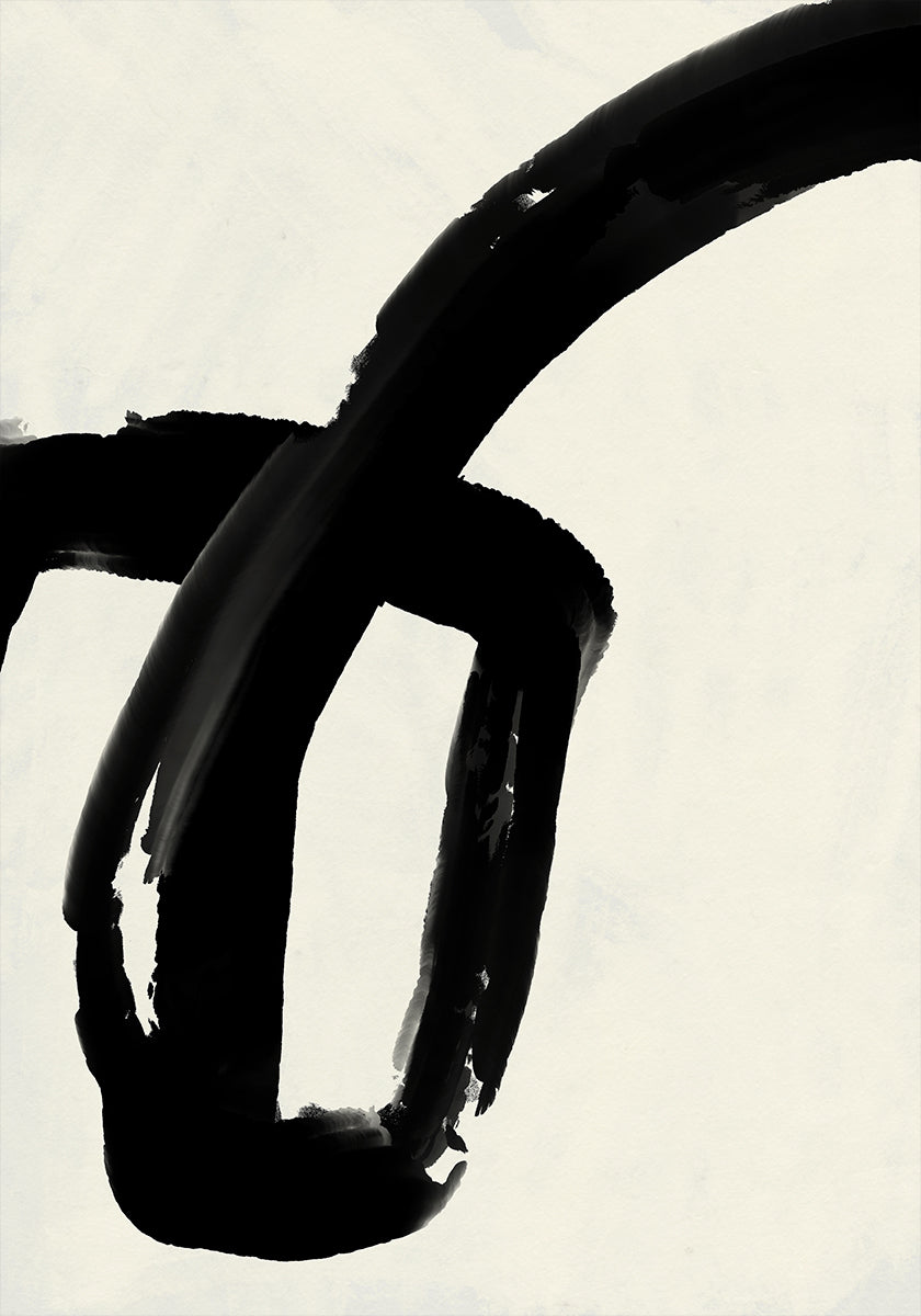 Bold Inkwash Strokes Poster