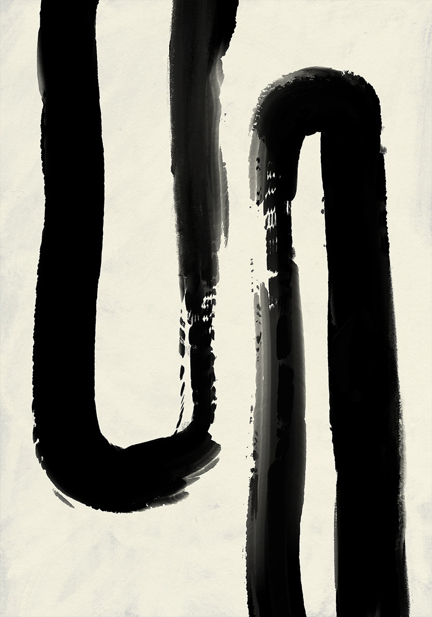 Monochrome Flow Poster