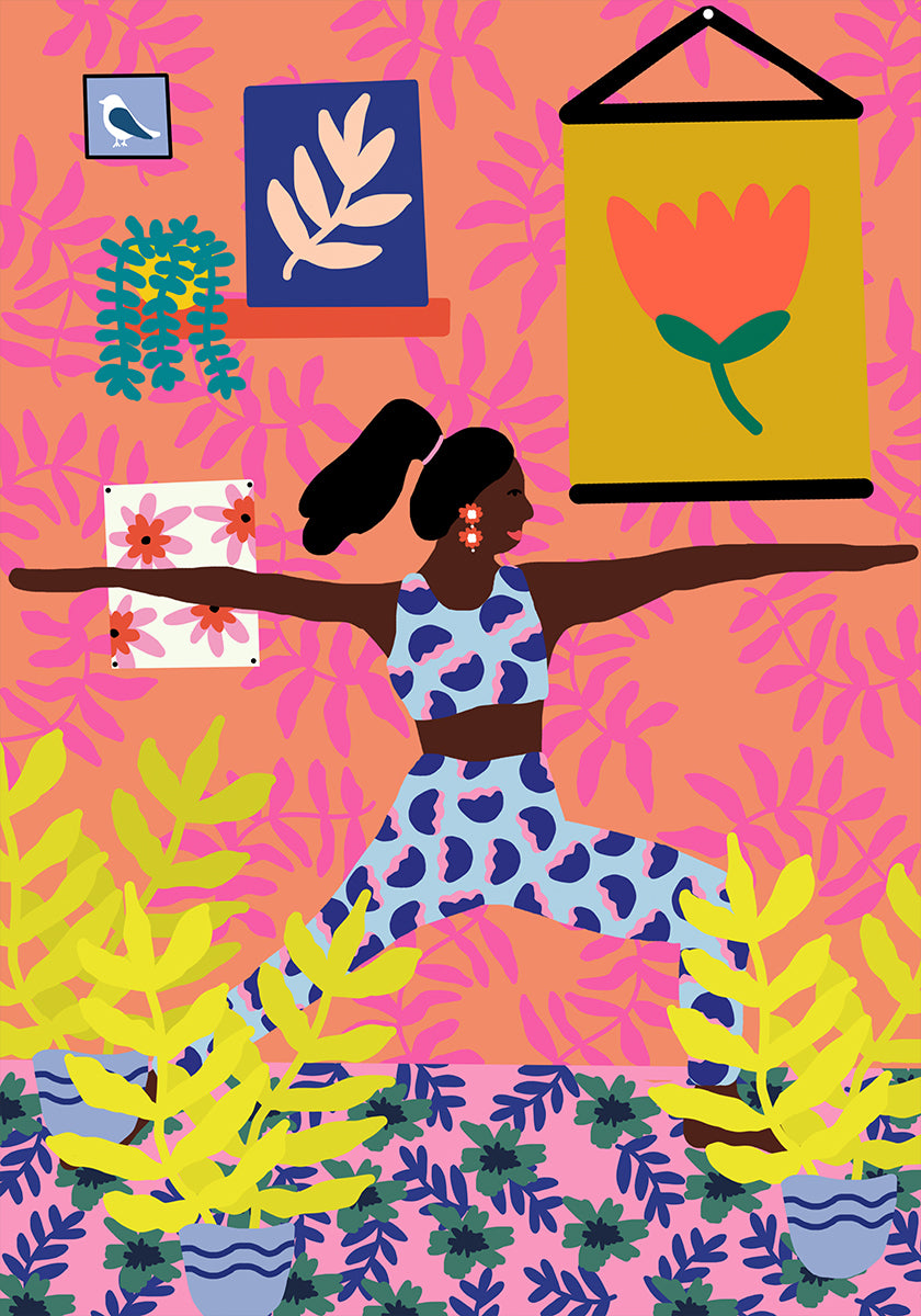 Yoga Warrior Position