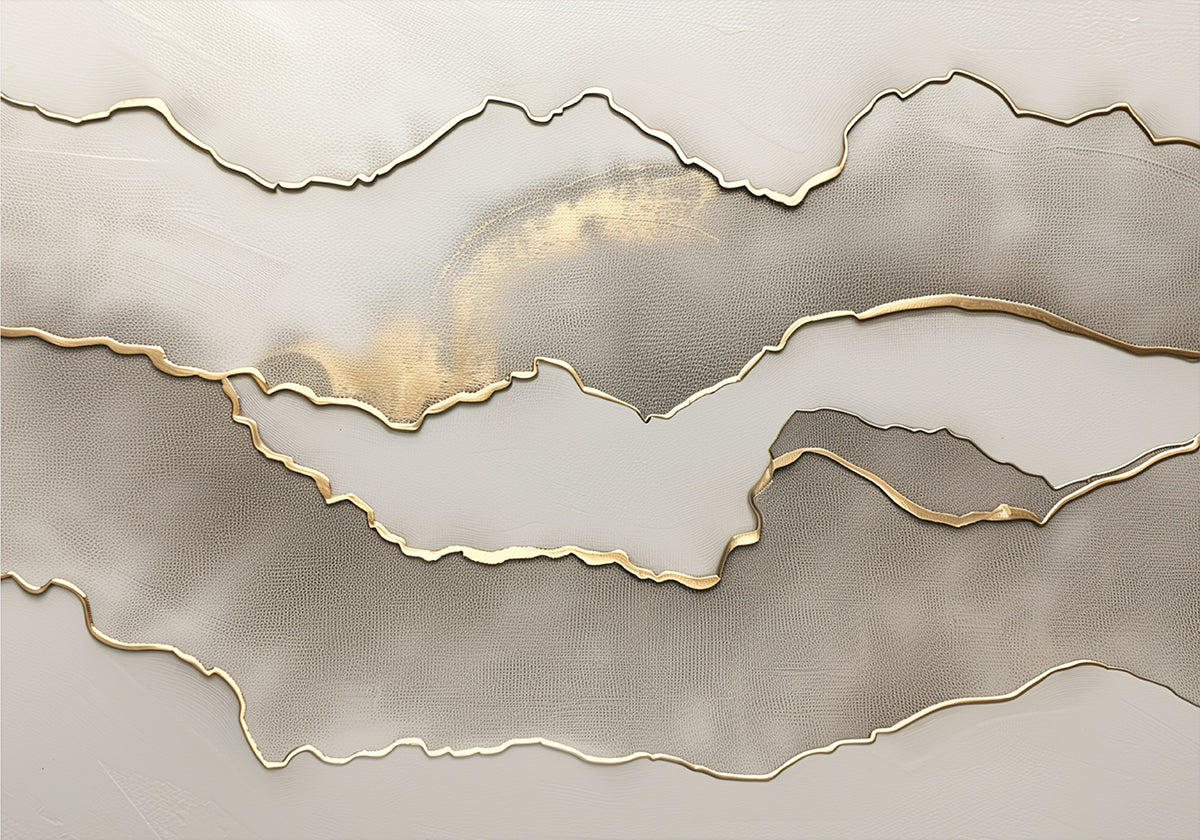 Metallic landscape nº3 Poster
