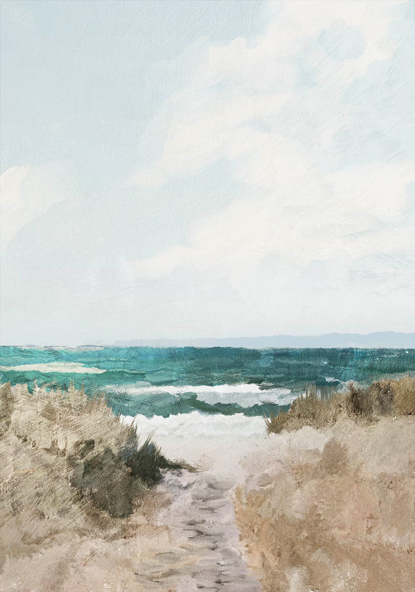 Beach Path Poster