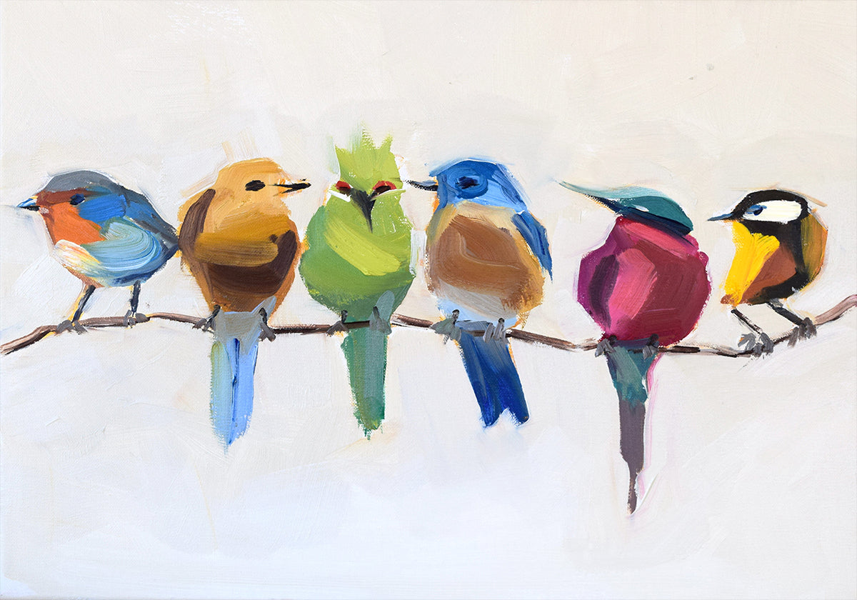 Birds On a Branch  Poster