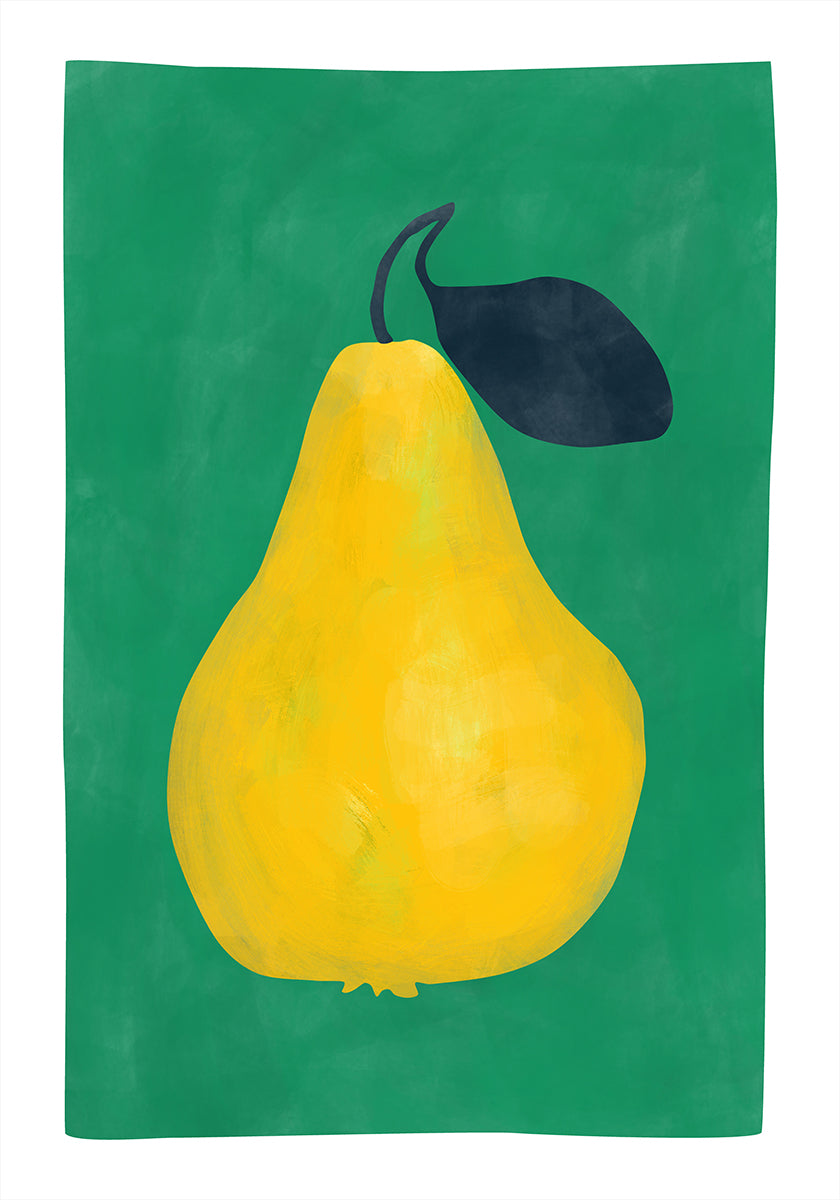 Minimalist Yellow Pear Poster