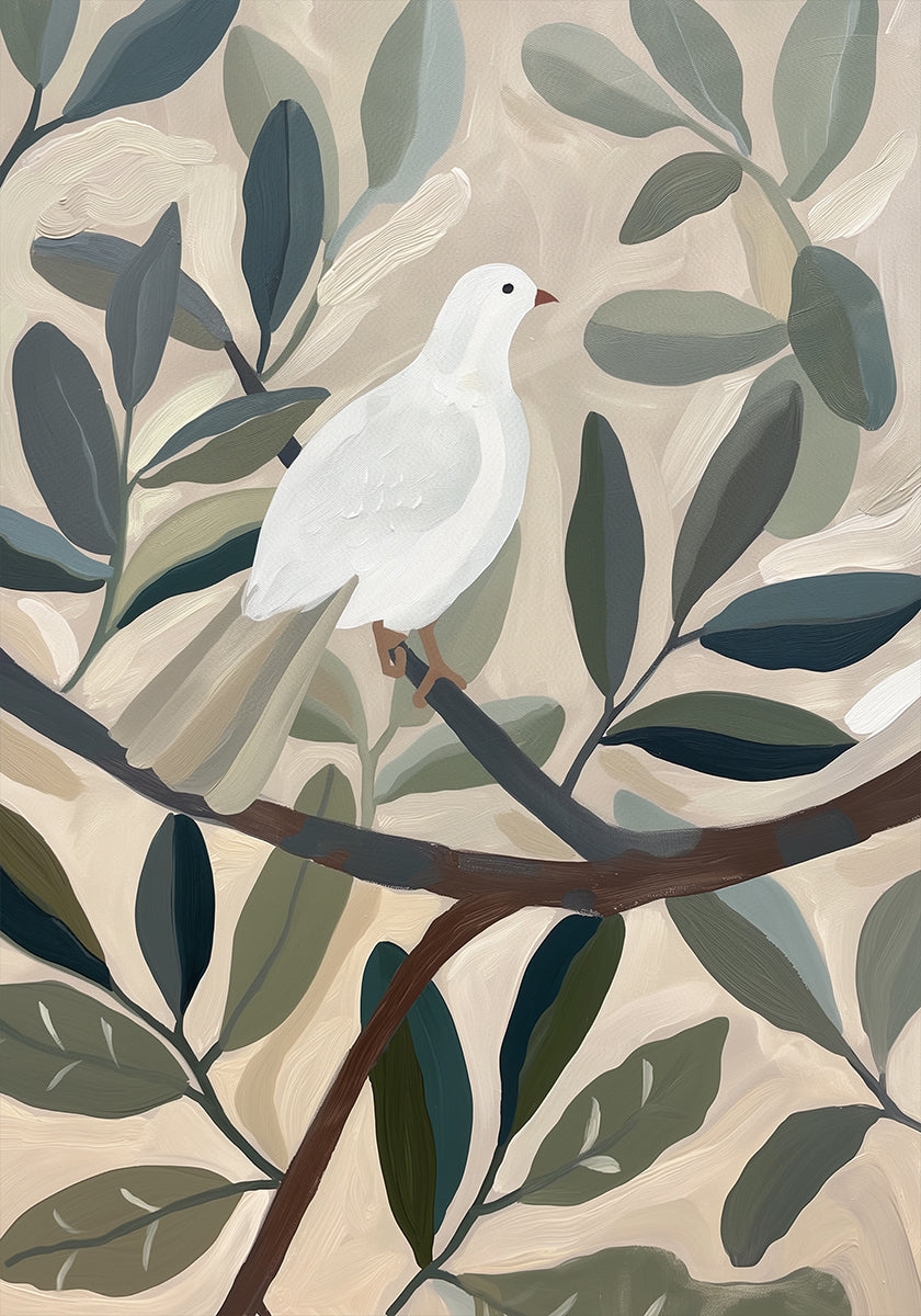 Dove In Tree  Poster