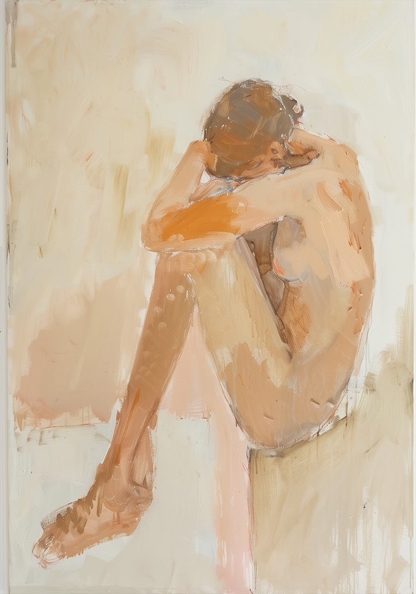 Woman In Bathroom  Poster