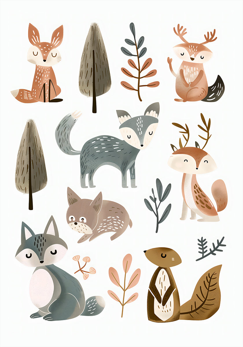 Cute Animals No 1 Poster