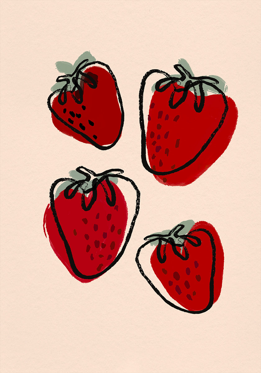 Berry Delight Sketch Poster