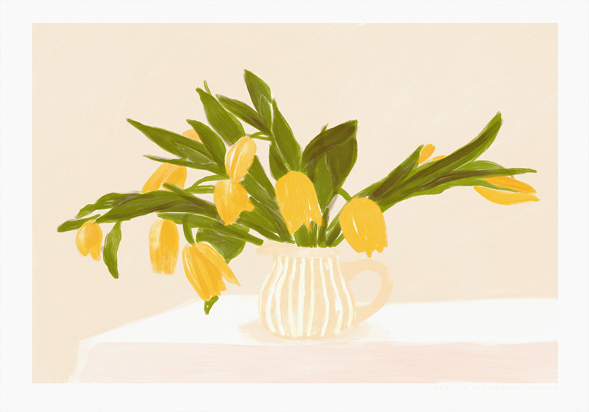 Pandcyellowtulips Copy  Poster