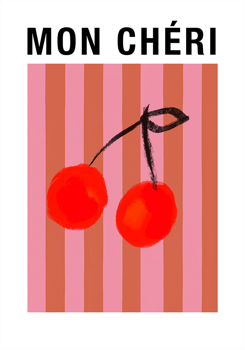 Stripedcherries Ratioiso Poster