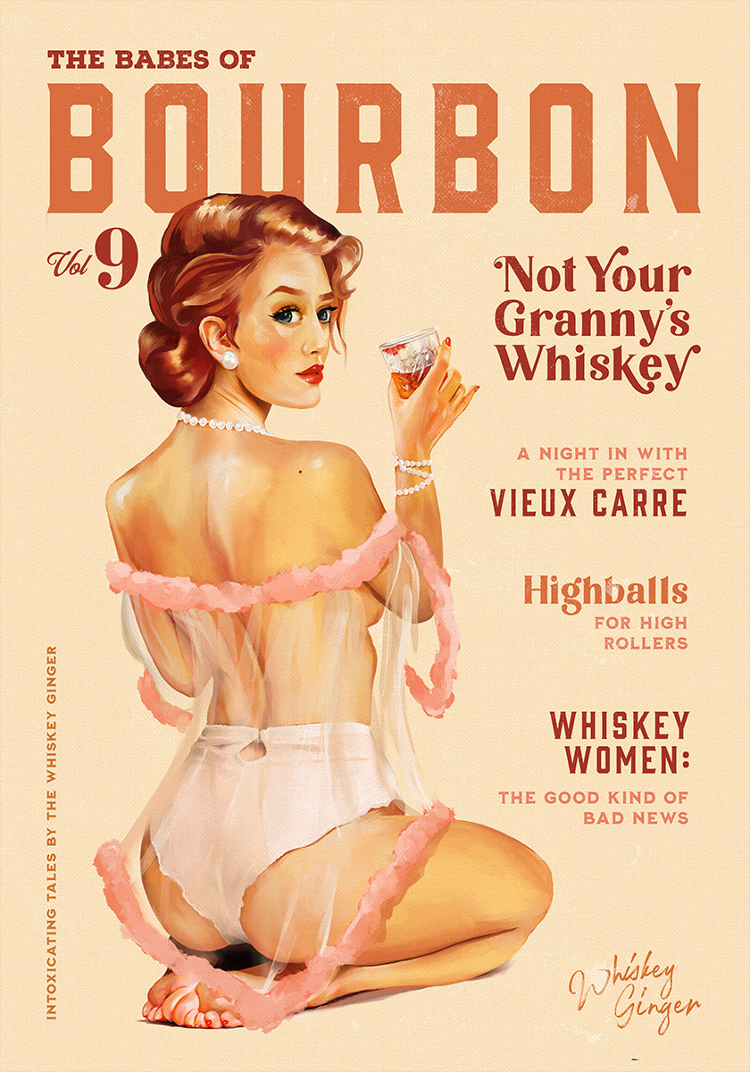 Babes of Bourbon Vol 9 Vintage Whiskey Pinup Poster