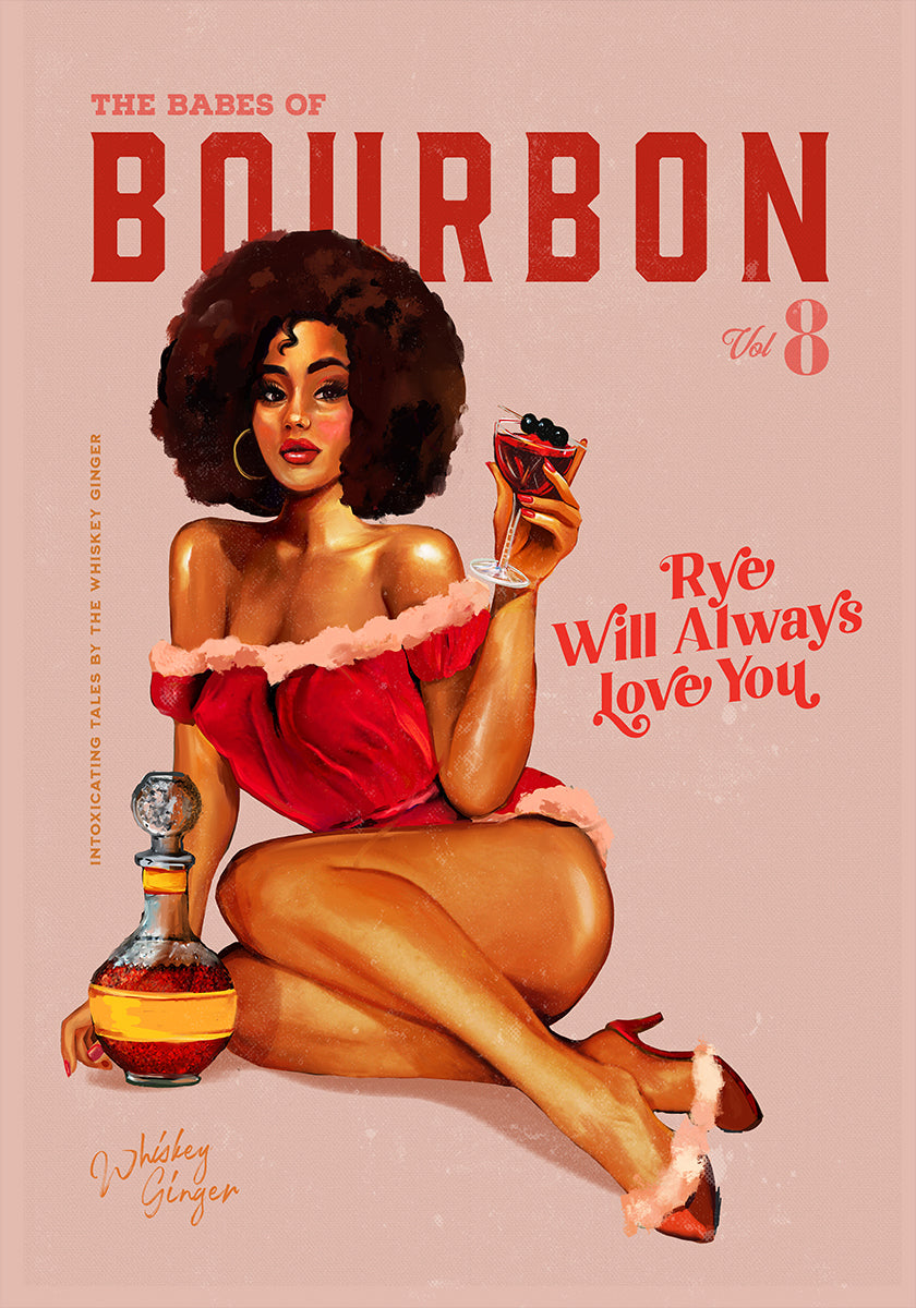 Babes of Bourbon Vol 8 Vintage Pinup Girl With Afro Poster