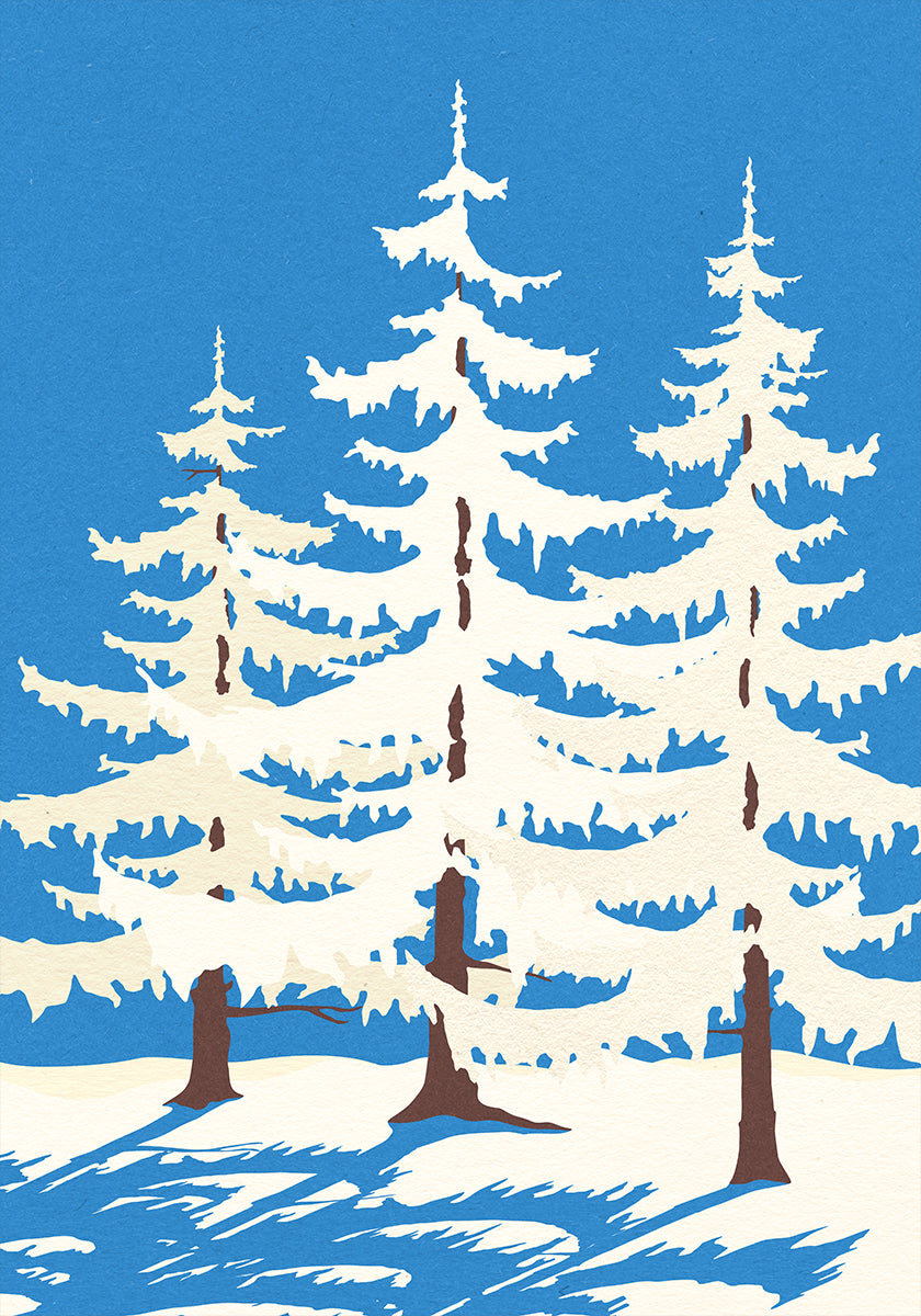 Harz Winter Trees Poster