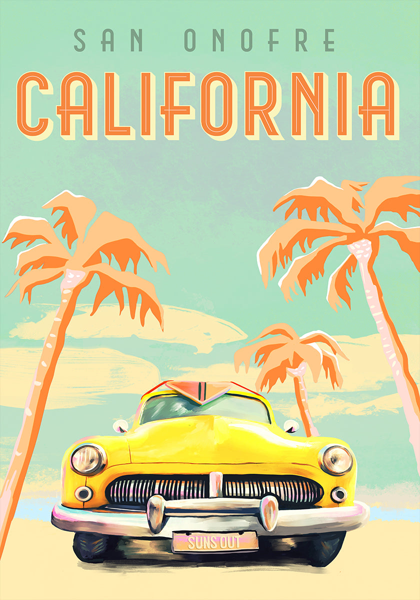 California Surf Poster