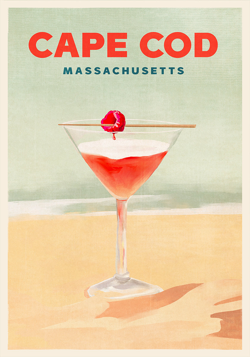 Cape Cod Cocktail Tall Poster Poster