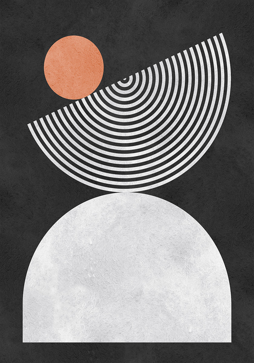 Lines and circles 9 Poster
