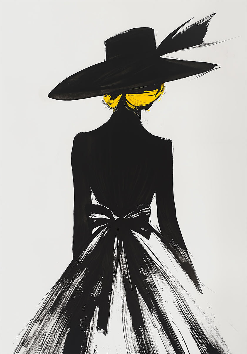 The Lady In the Black Hat Poster