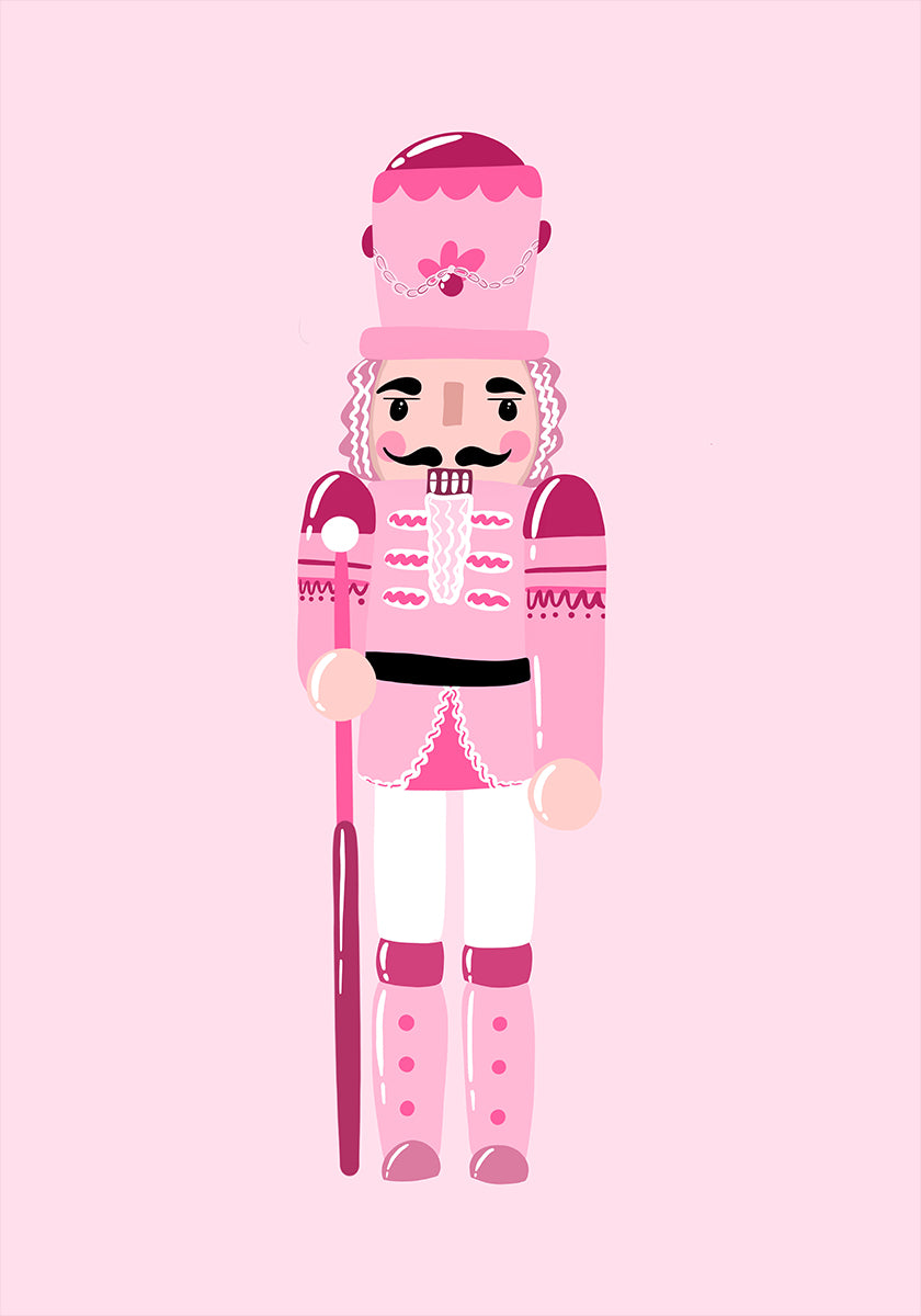 Pink Nutcracker Charm Poster