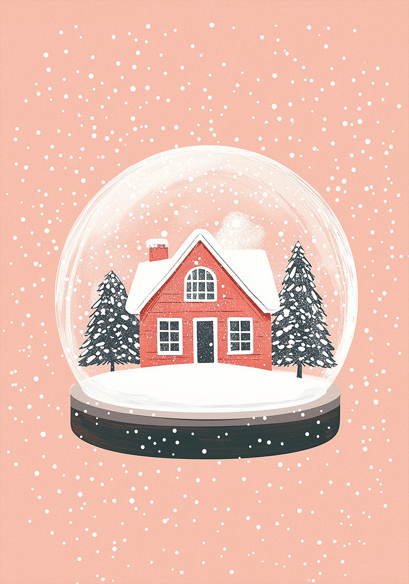 Christmas Ornament Glass Illustration Poster
