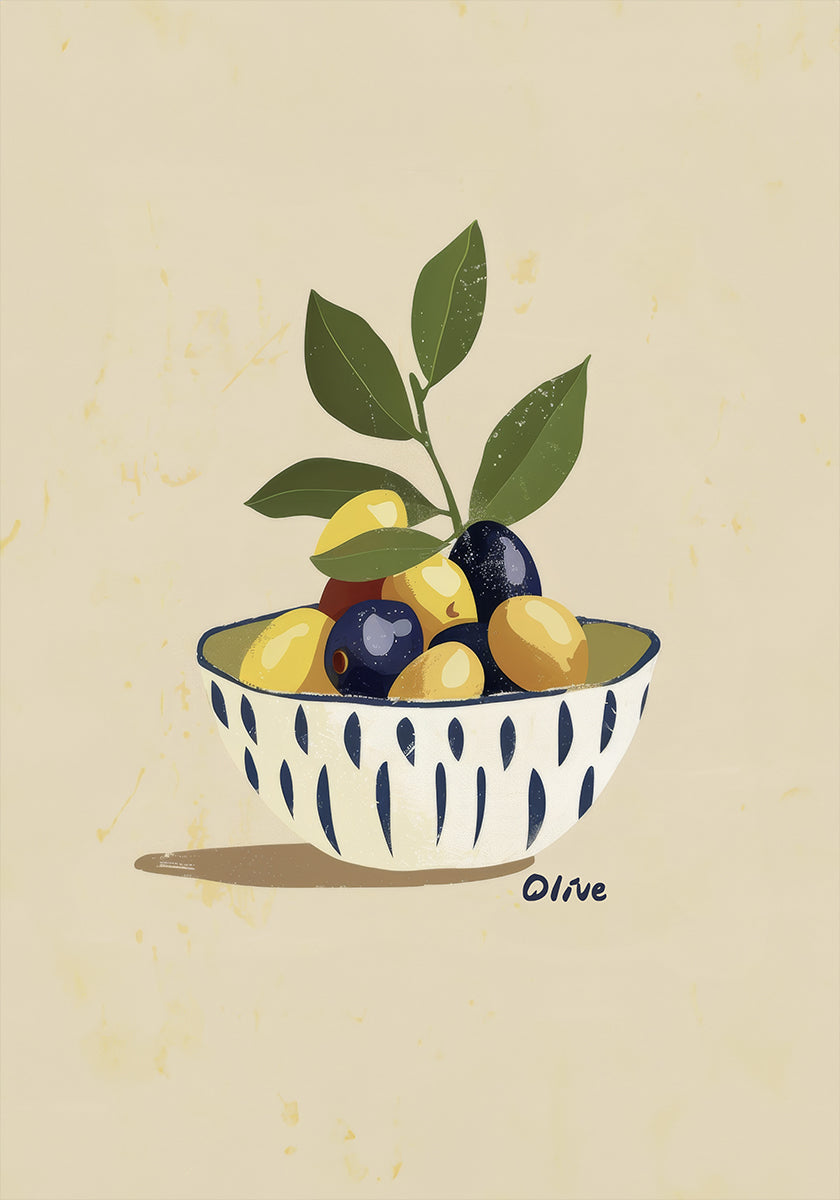 Bowl of Olives Poster