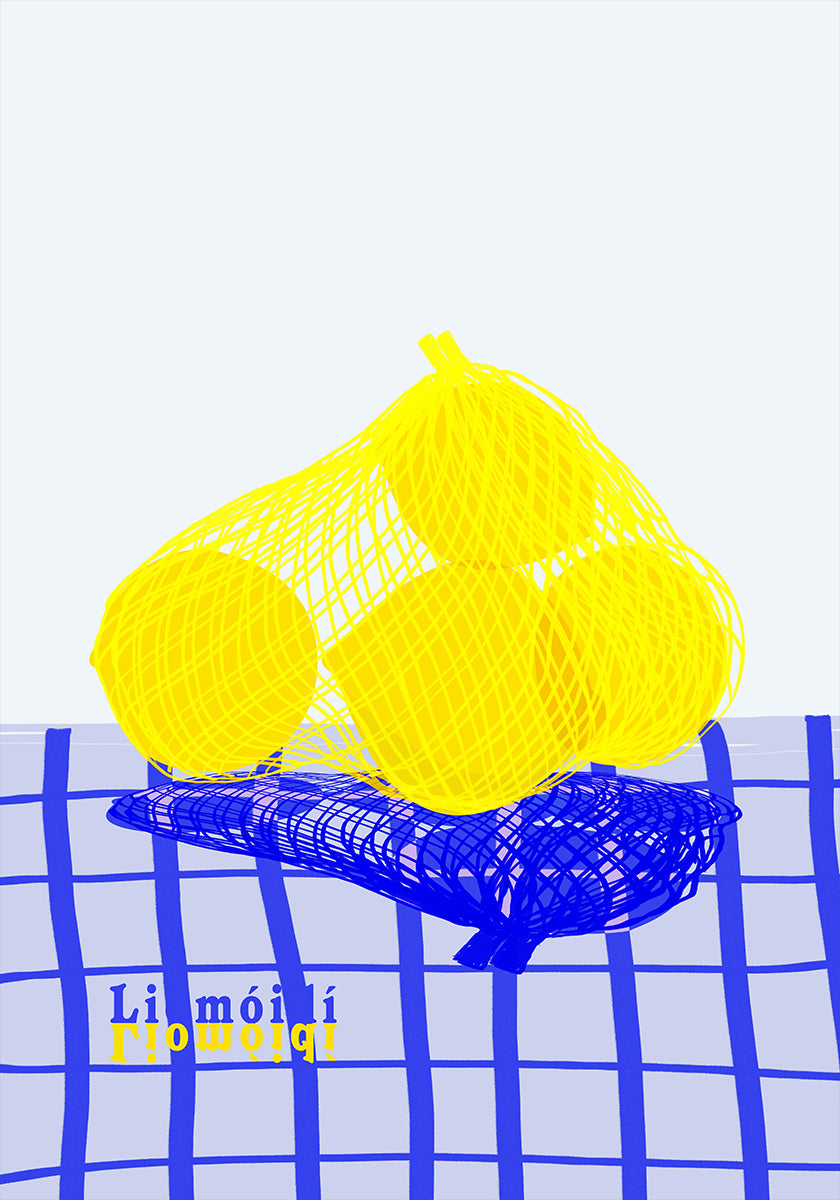 Lemons in bag Poster