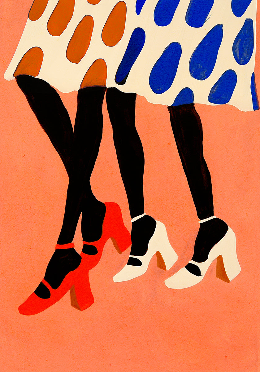 Polka Dot Steps Poster