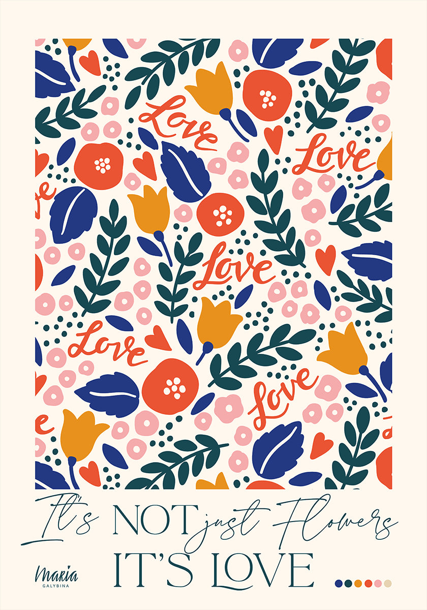 About Love. Tiny Flowers Poster