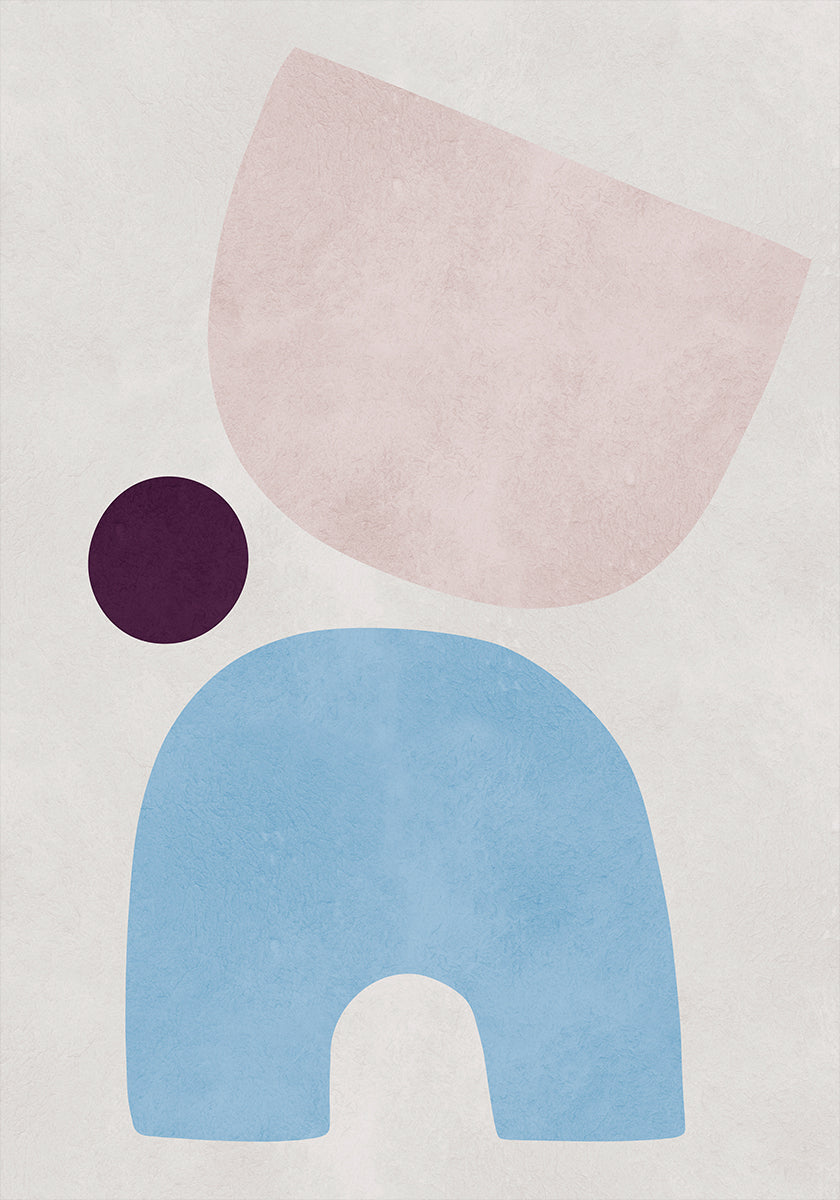 Curved shapes 5 Poster
