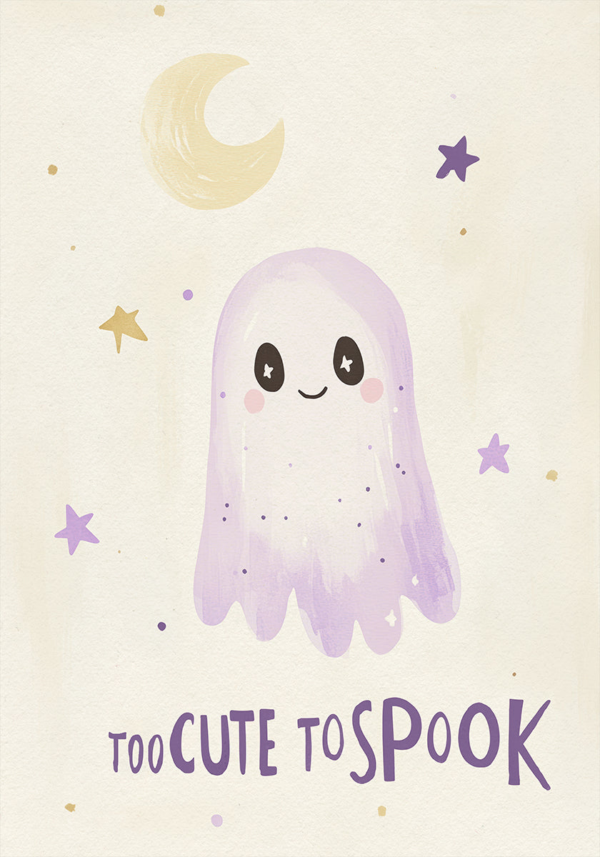 Adorable Ghost Night Poster