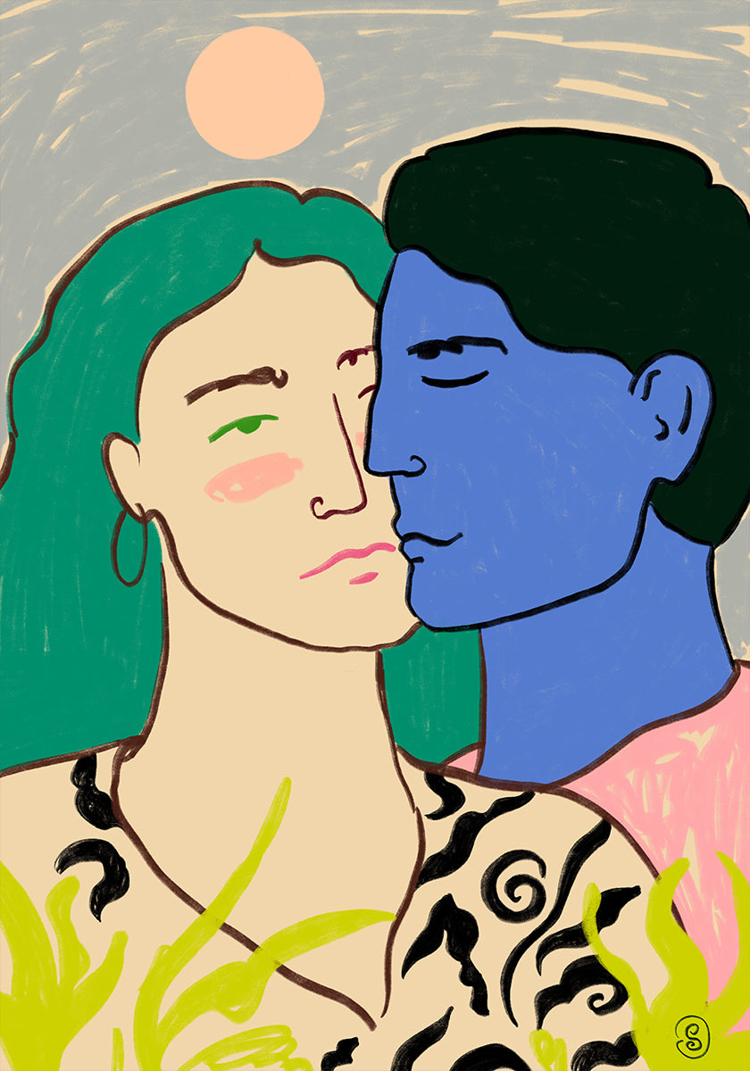 Lovers Under the Moon Poster