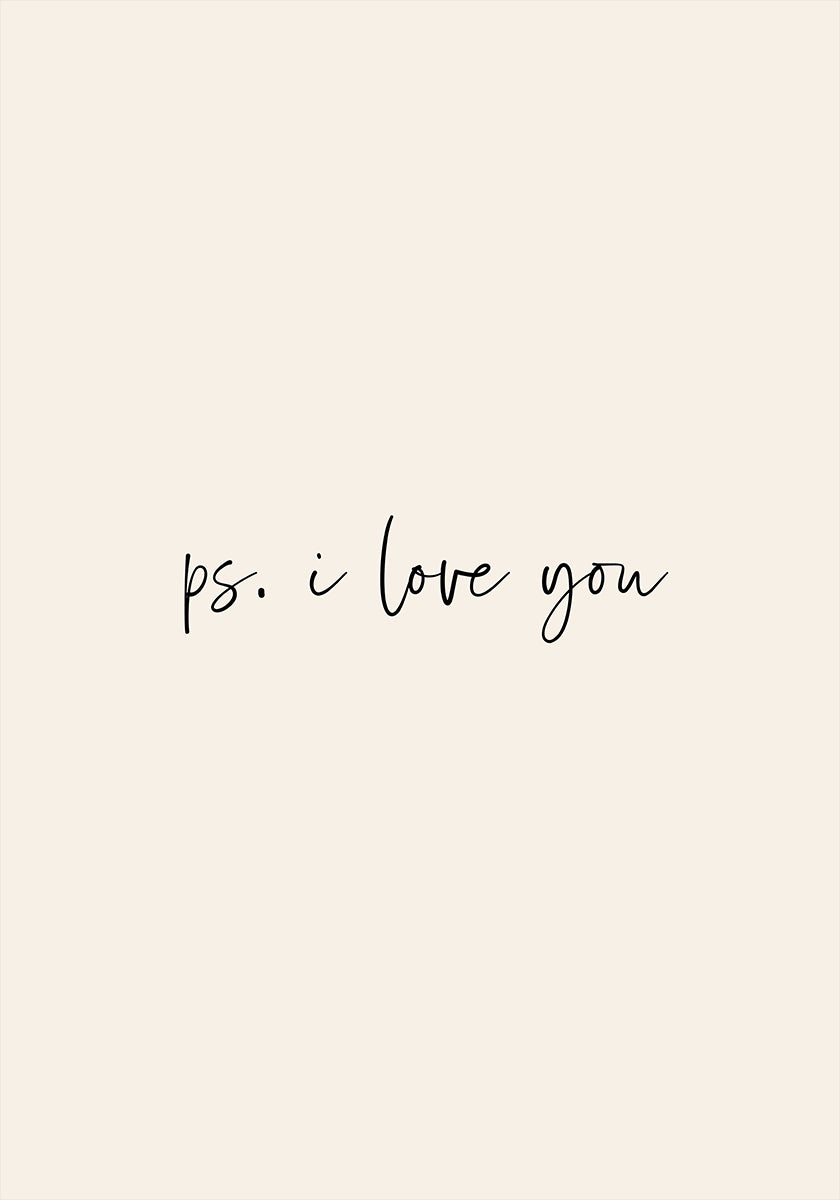 Ps. I Love You Poster