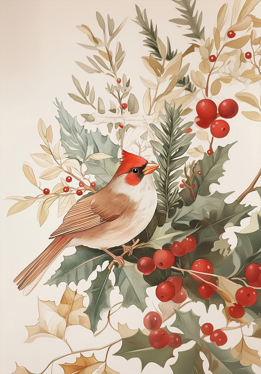 Christmas Bird Poster