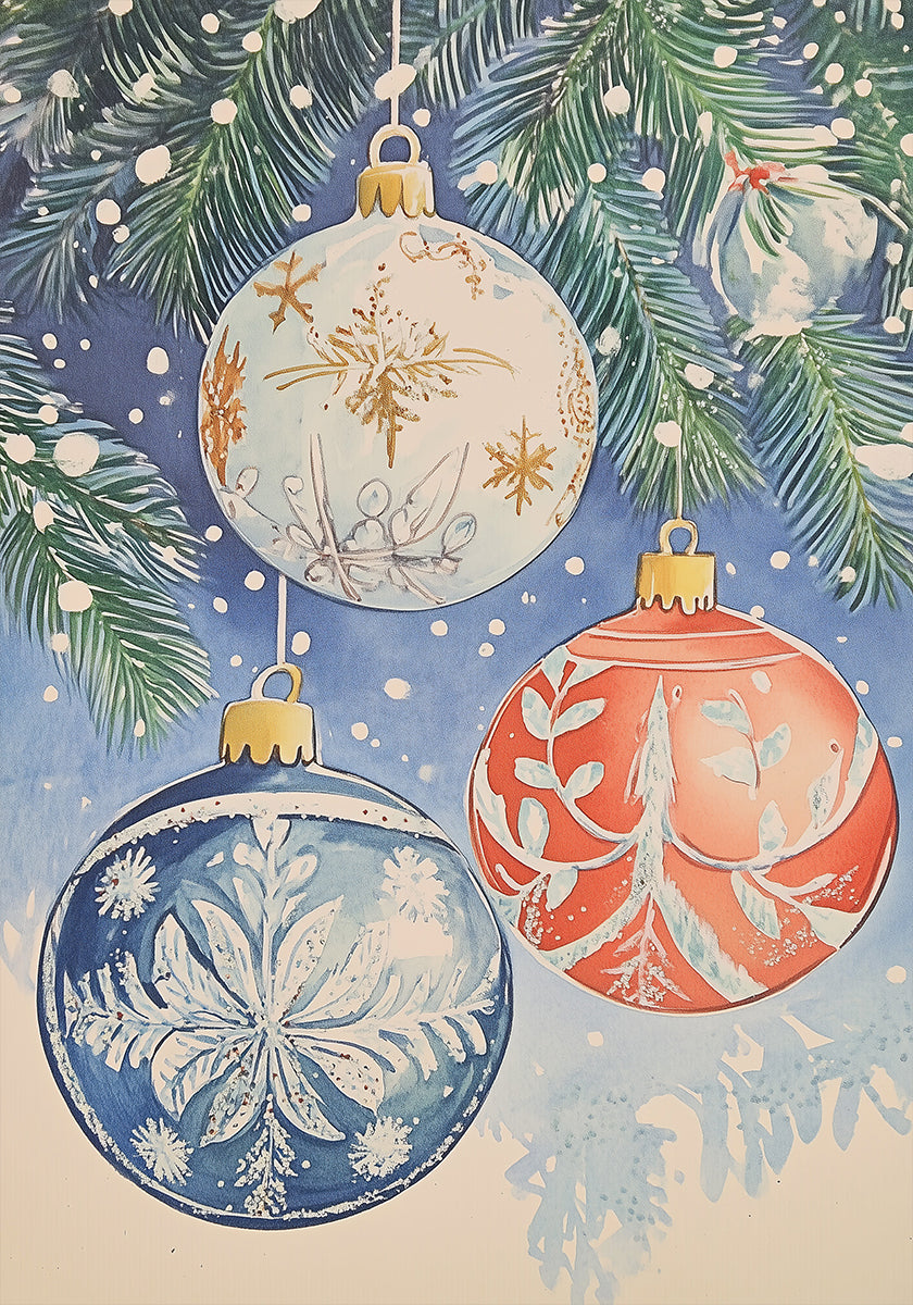 Christmas Ornaments II Poster