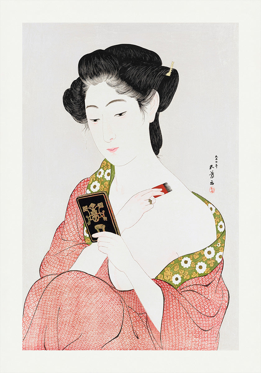 Japanese Woman Applying Powder (1918) Poster