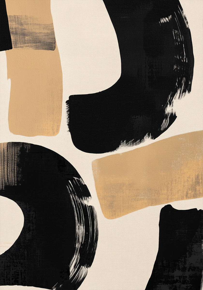 Solid Brush Strokes Poster