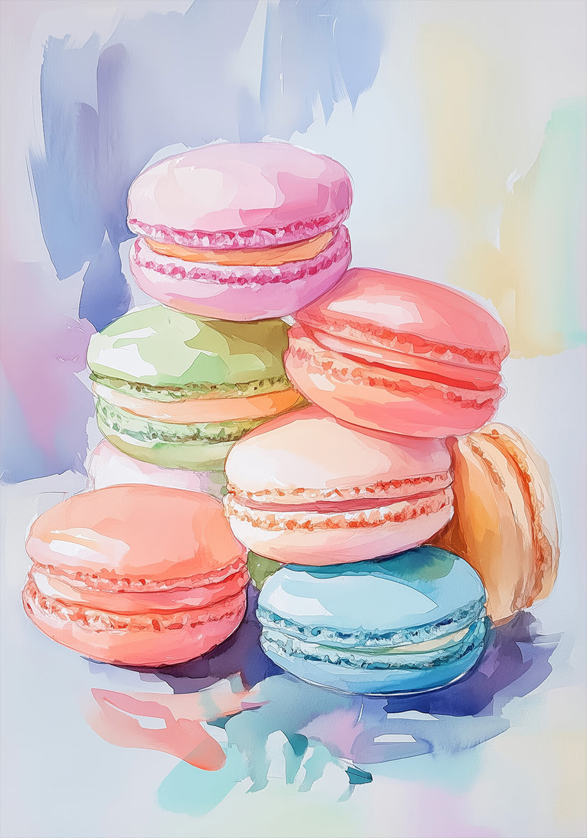 Colorful Macaron Poster