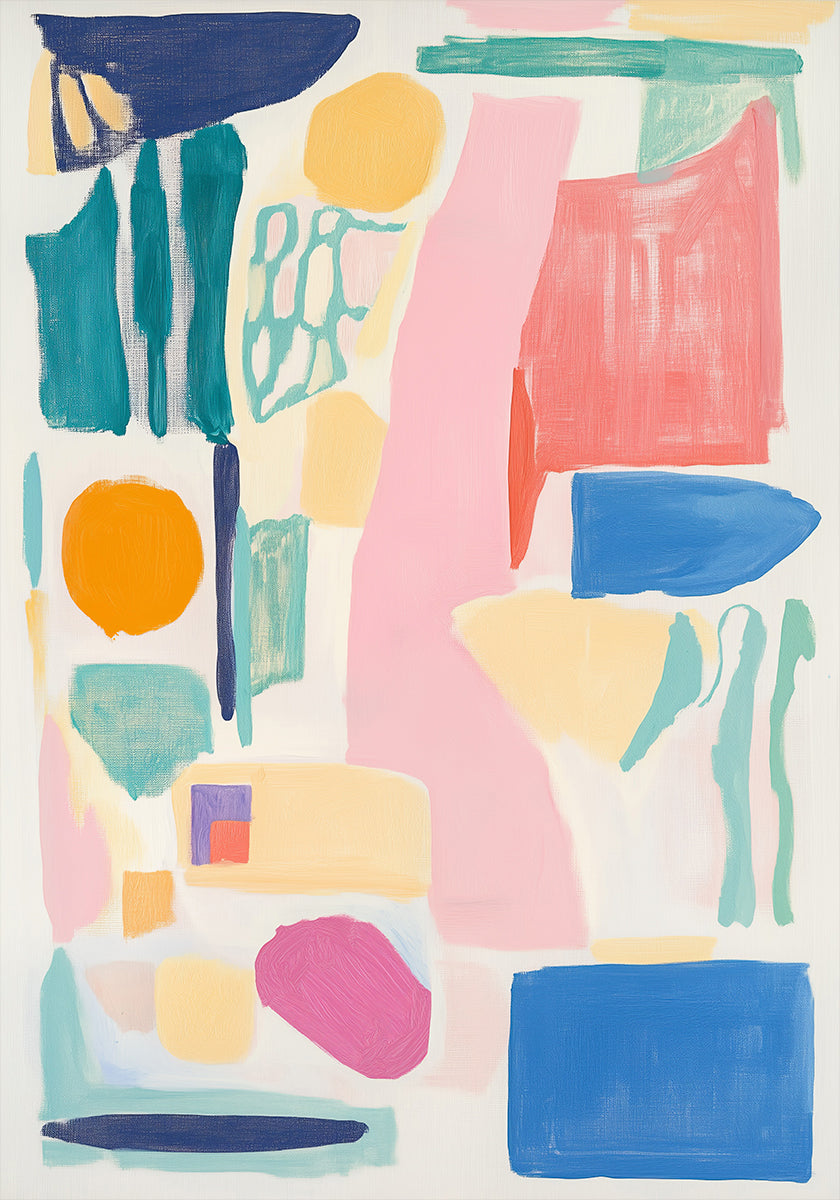 Abstract Colorful Geometry Poster