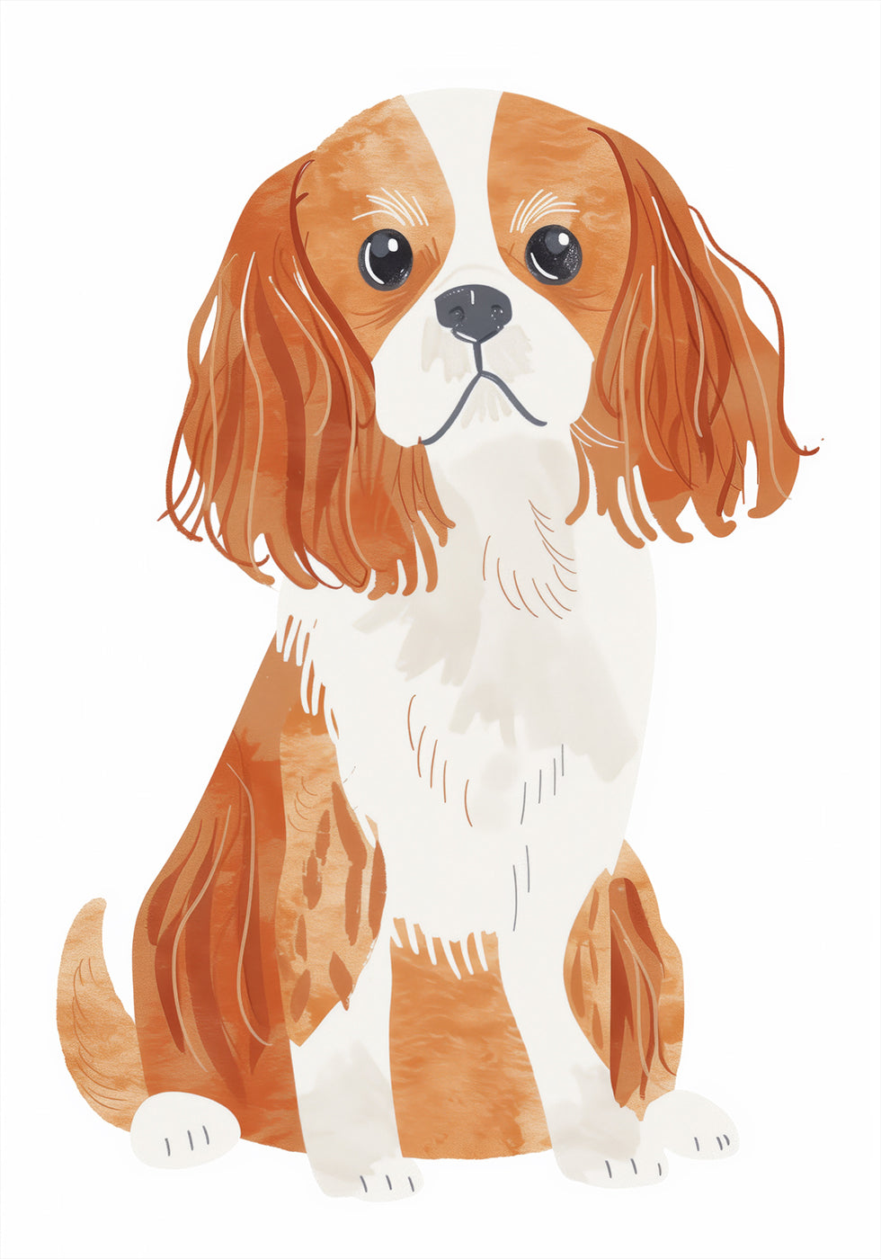 Cavalier Spaniel Dog Poster