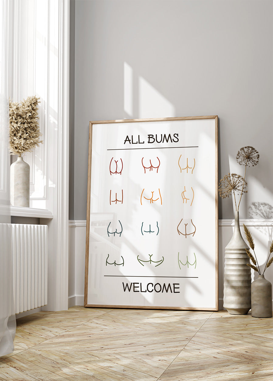 All Bums Welcome Poster