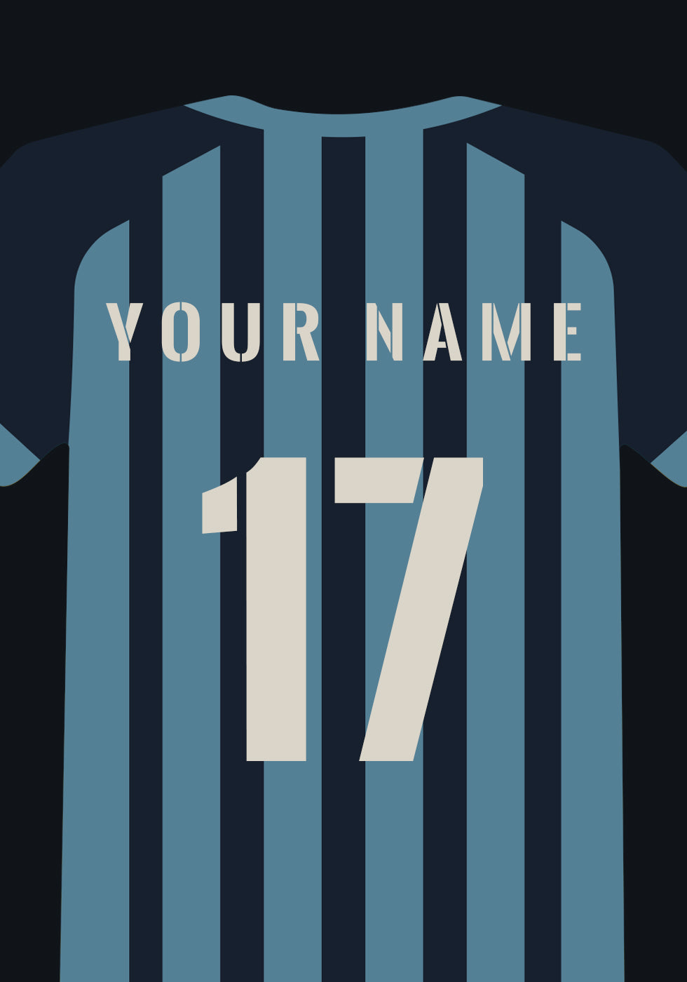 Personalized Football Jersey Poster