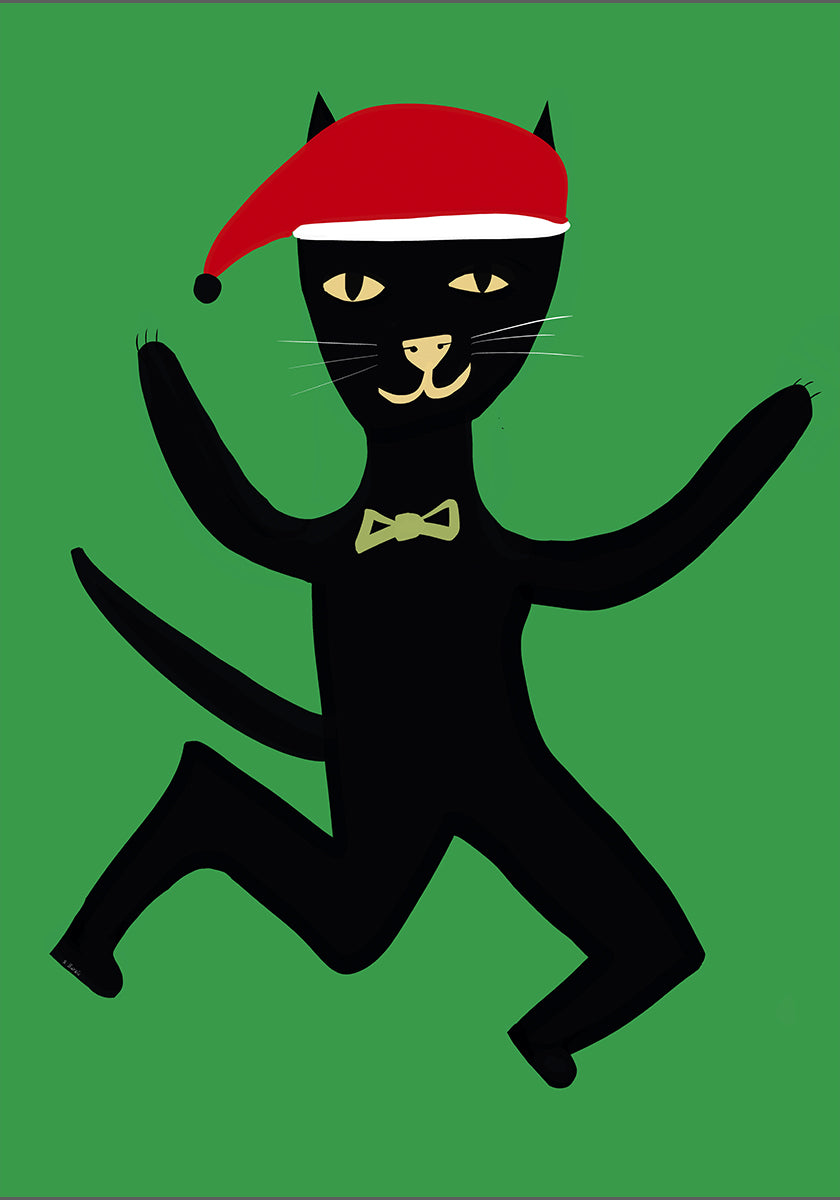 Xmas cat Poster