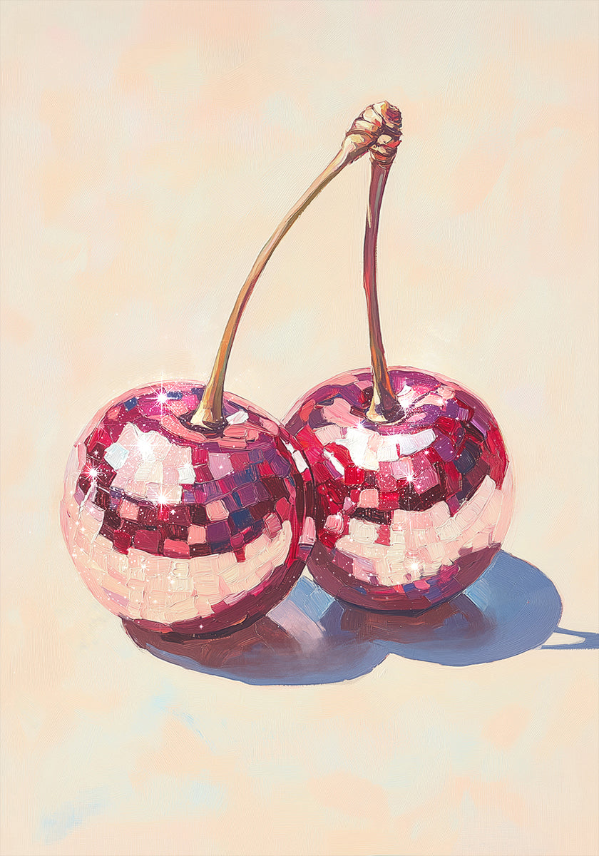 Disco Cherries Poster
