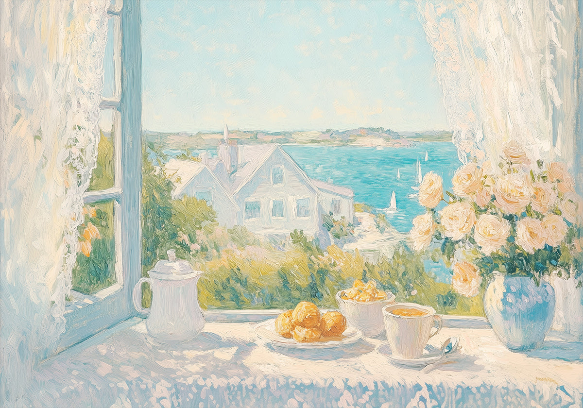 Morning Serenity by the Sea Poster