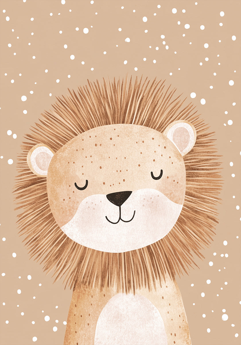 Dreamy Lion Poster