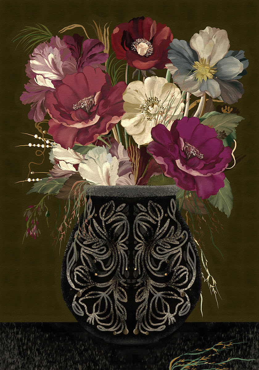 Vintage bouquet Poster